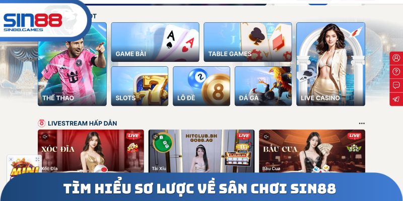 Tìm hiểu sơ lược về sân chơi SIN88