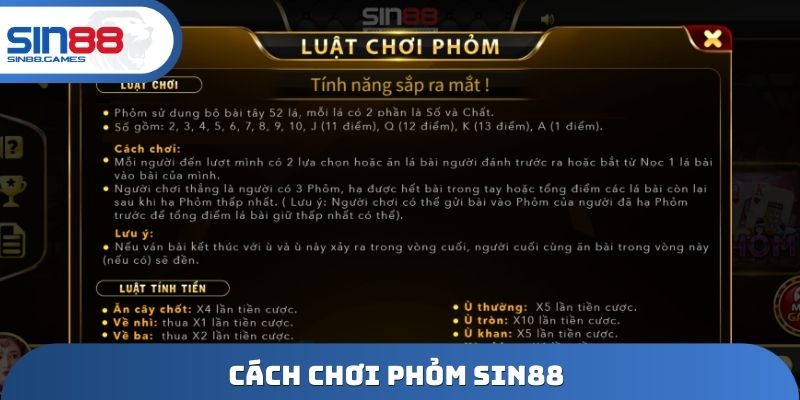 Cách chơi Phỏm SIN88